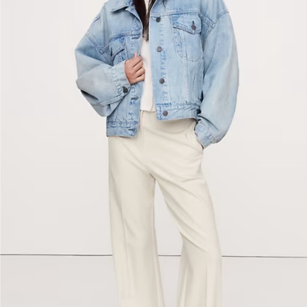 Banana Republic Cream Linen Trousers